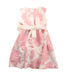 A Pink Sleeveless Dresses from Joe-Ella in size 5T for girl. (Back View)