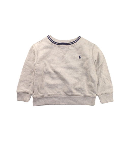 A White Crewneck Sweatshirts from Polo Ralph Lauren in size 3T for boy. (Front View)