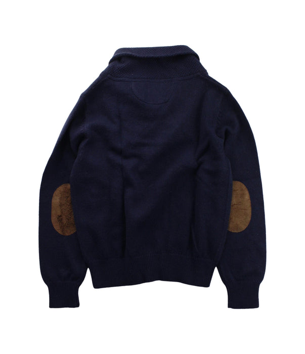 A Blue Knit Sweaters from Hackett in size 7Y for boy. (Back View)