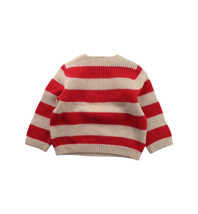 A Beige Knit Sweaters from Petit Bateau in size 2T for girl. (Back View)
