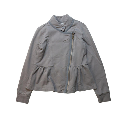 A Grey Lightweight Jackets from Moncler in size 8Y for girl. (Front View)