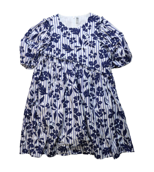 A Blue Short Sleeve Dresses from Il Gufo in size 8Y for girl. (Front View)