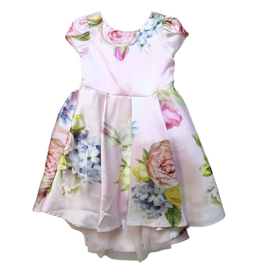 A Multicolour Short Sleeve Dresses from Monnalisa in size 6T for girl. (Front View)