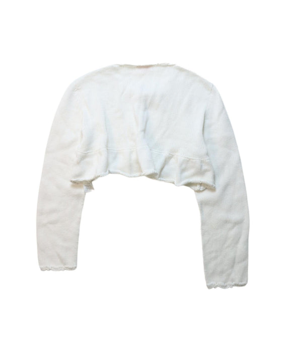 A White Cardigans from La Coqueta in size 8Y for girl. (Back View)