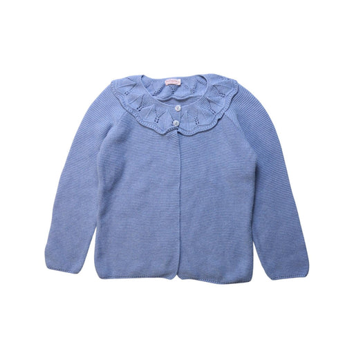 A Blue Cardigans from La Coqueta in size 8Y for girl. (Front View)