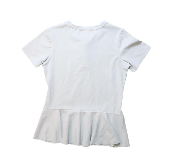 A White Active Tops from Moody Tiger in size 7Y for girl. (Back View)