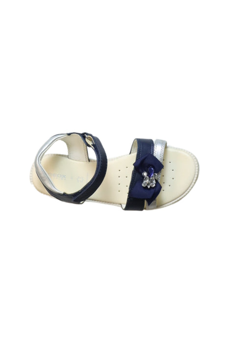 A Multicolour Sandals from Geox in size 7Y for girl. (Front View)