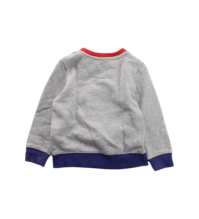 A Grey Crewneck Sweatshirts from Boden in size 12-18M for boy. (Back View)