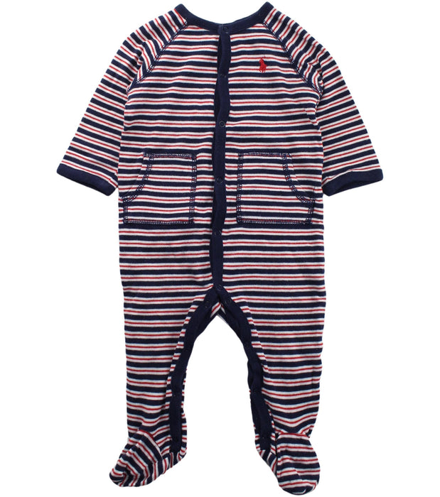A Blue Onesies from Ralph Lauren in size 6-12M for boy. (Front View)