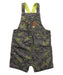 A Green Overall Shorts from La Compagnie des Petits in size 2T for boy. (Front View)
