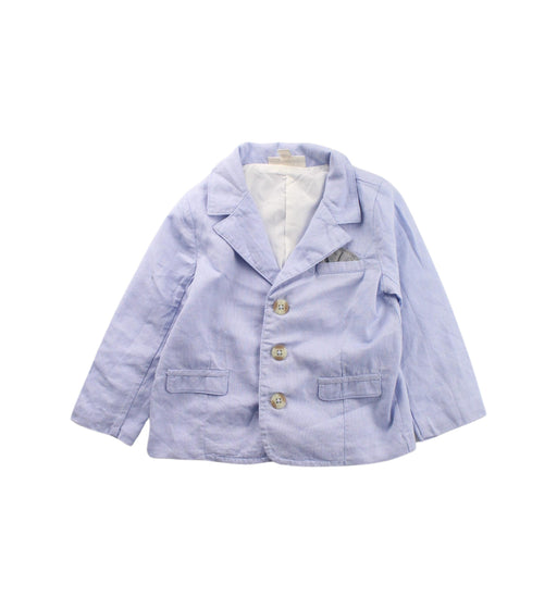 A Purple Blazers from Miniclasix in size 6-12M for boy. (Front View)