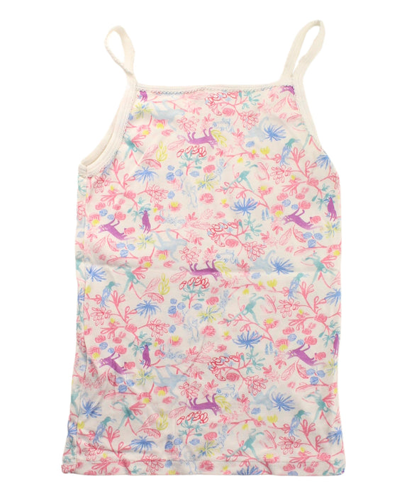 A White Sleeveless T Shirts from Petit Bateau in size 10Y for girl. (Back View)