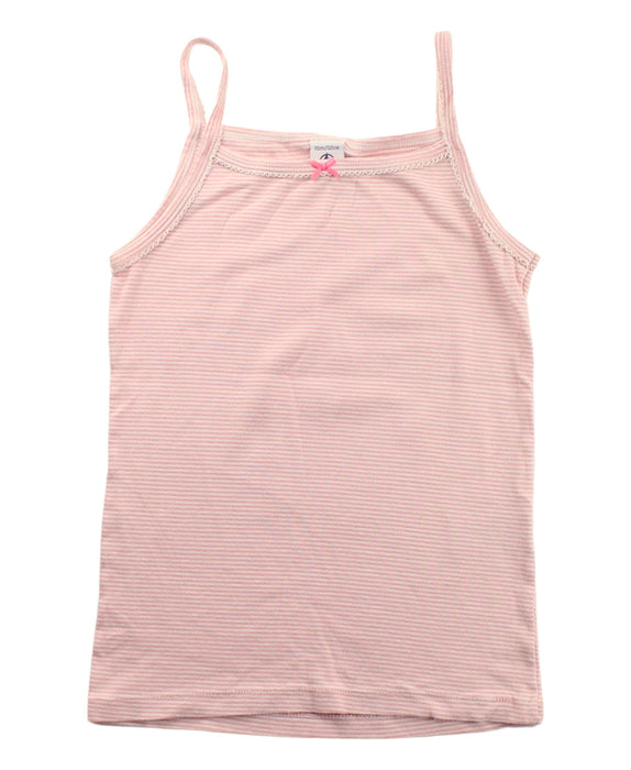 A Pink Sleeveless T Shirts from Petit Bateau in size 10Y for girl. (Front View)