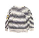 A Blue Zippered Sweatshirts from Petit Bateau in size 6T for girl. (Back View)