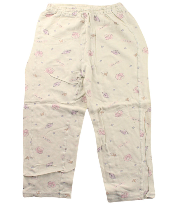 A White Pyjama Sets from Miki House in size 5T for girl. (Back View)