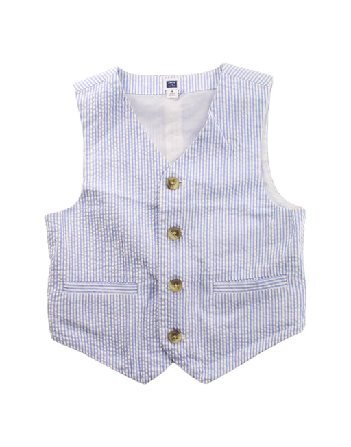 A Blue Suit Vests from Janie & Jack in size 4T for boy. (Front View)