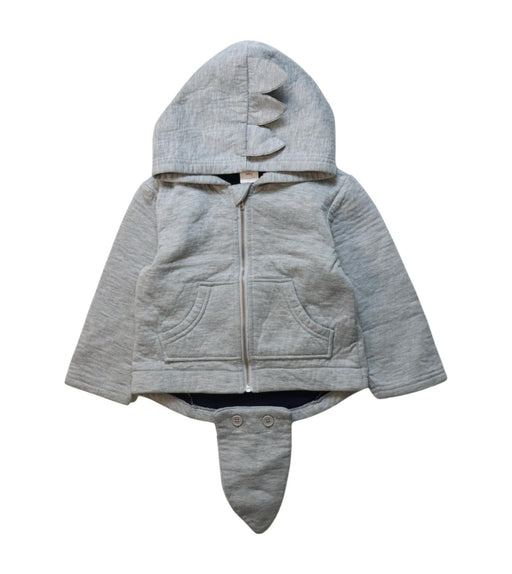 A Grey Lightweight Jackets from Seed in size 12-18M for neutral. (Front View)