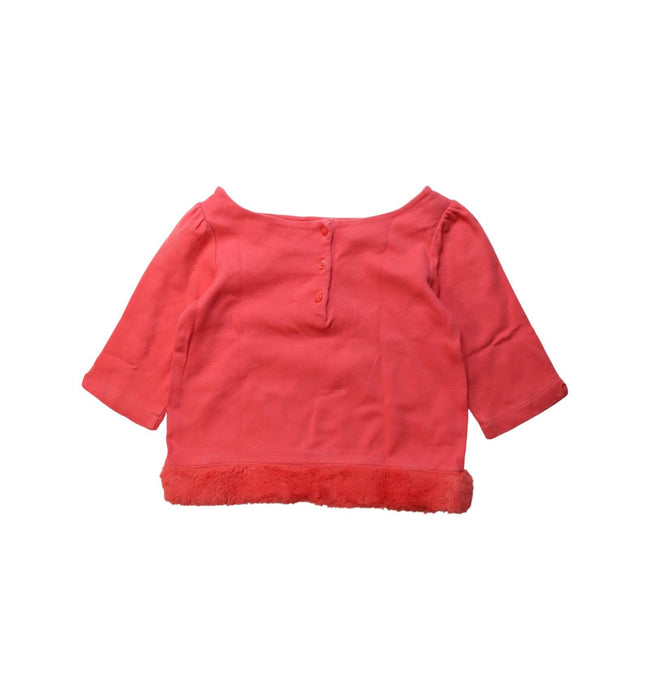 A Red Long Sleeve Tops from Janie & Jack in size 5T for girl. (Back View)