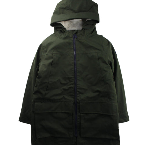 A Green Coats from Jacadi in size 8Y for boy. (Front View)