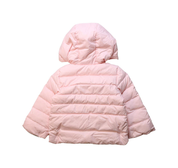 A Pink Puffer/Quilted Jackets from Kingkow in size 12-18M for girl. (Back View)