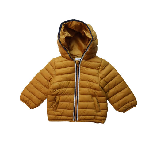 A Brown Puffer/Quilted Jackets from Vertbaudet in size 2T for neutral. (Front View)