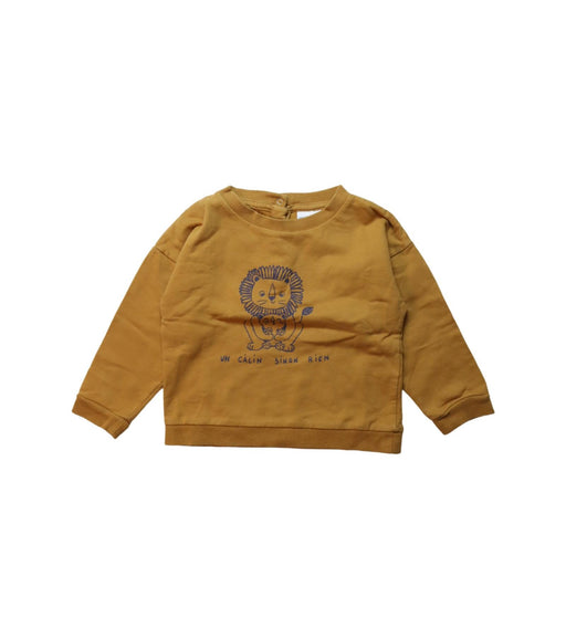 A Yellow Crewneck Sweatshirts from Vertbaudet in size 3T for neutral. (Front View)