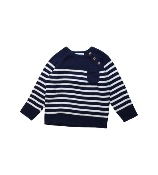 A Navy Knit Sweaters from Vertbaudet in size 18-24M for neutral. (Front View)