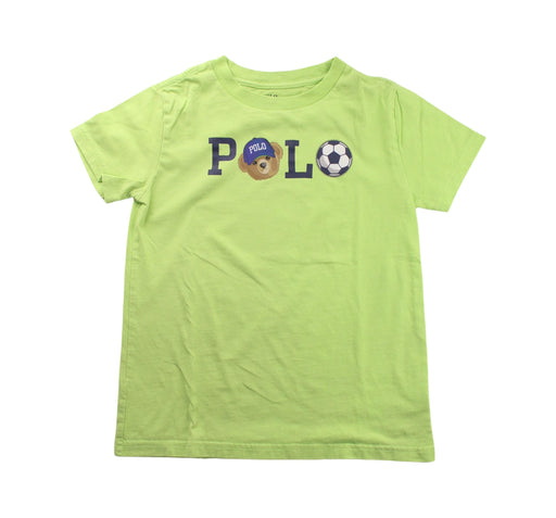 A Green Short Sleeve T Shirts from Polo Ralph Lauren in size 7Y for boy. (Front View)