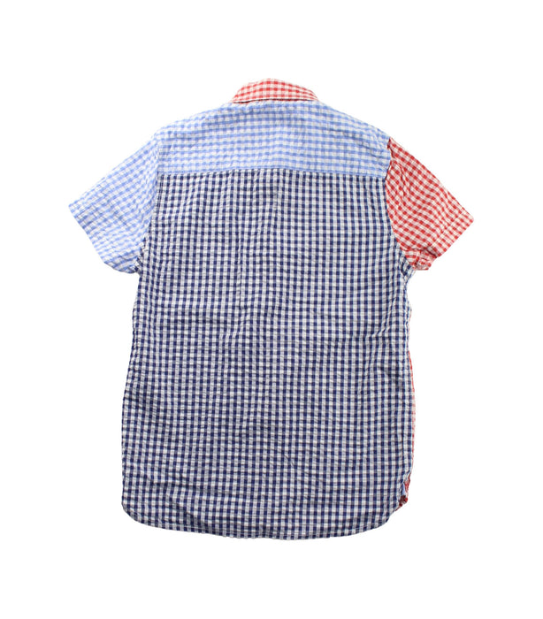 A Blue Short Sleeve Shirts from Boden in size 8Y for boy. (Back View)