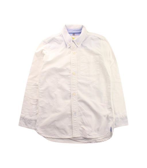 A White Long Sleeve Shirts from Boden in size 8Y for boy. (Front View)