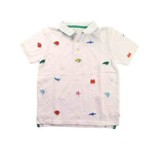 A White Short Sleeve Polos from Boden in size 8Y for boy. (Front View)