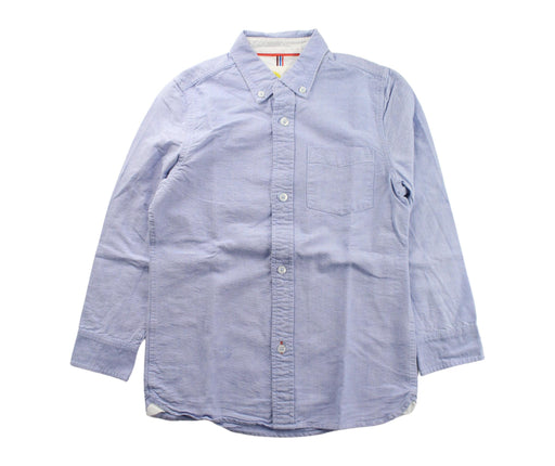 A Blue Long Sleeve Shirts from Boden in size 7Y for boy. (Front View)