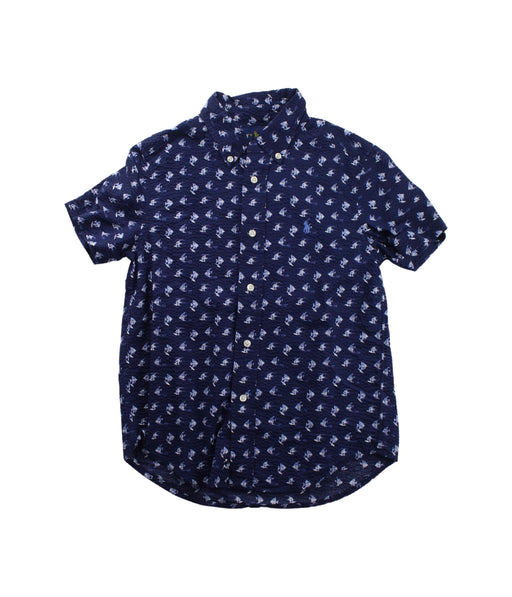 A Blue Short Sleeve Shirts from Ralph Lauren in size 6T for boy. (Front View)