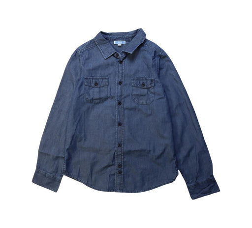 A Navy Long Sleeve Shirts from Jacadi in size 8Y for boy. (Front View)