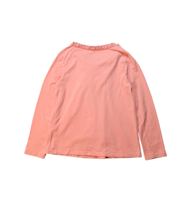 A Peach Long Sleeve Tops from Crewcuts in size 4T for girl. (Back View)