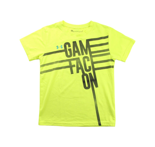 A Green Short Sleeve T Shirts from Under Armour in size 6T for boy. (Front View)