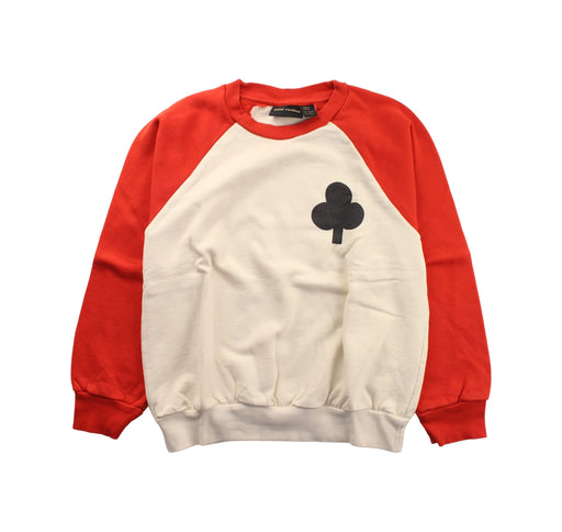 A White Crewneck Sweatshirts from Mini Rodini in size 7Y for boy. (Front View)