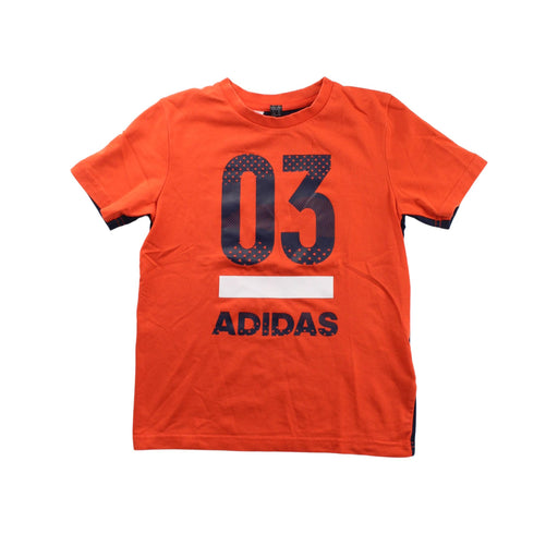 A Blue Short Sleeve T Shirts from Adidas in size 6T for boy. (Front View)