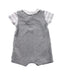 A White Short Sleeve Rompers from Absorba in size 0-3M for girl. (Back View)