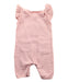 A Pink Short Sleeve Jumpsuits from Elegant Baby in size 0-3M for girl. (Back View)