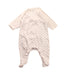 A White Onesies from Petit Bateau in size 0-3M for boy. (Back View)