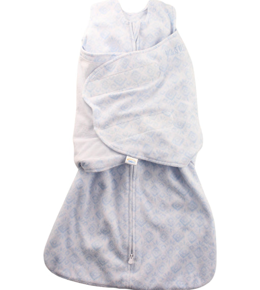 A Blue Sleepsacs from HALO in size 3-6M for boy. (Front View)
