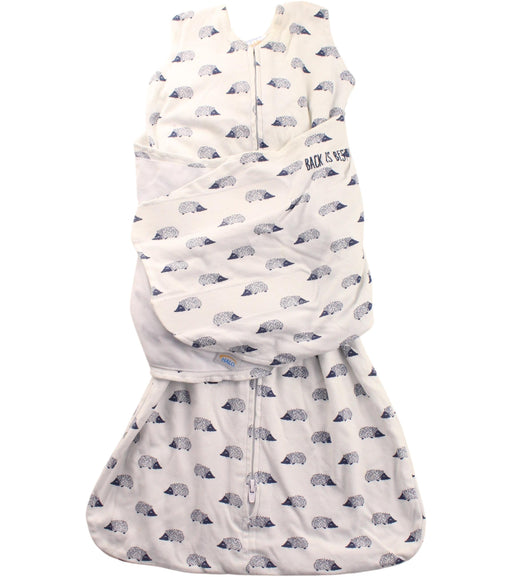A White Sleepsacs from HALO in size 3-6M for boy. (Front View)