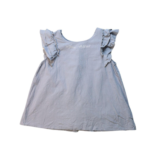 A Grey Sleeveless Tops from BEAMS in size 7Y for girl. (Front View)
