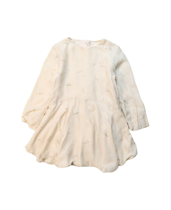 A Ivory Long Sleeve Dresses from Chloe in size 2T for girl. (Front View)