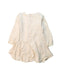 A Ivory Long Sleeve Dresses from Chloe in size 2T for girl. (Back View)