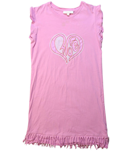 A Pink Sleeveless Dresses from Chloe in size 8Y for girl. (Front View)