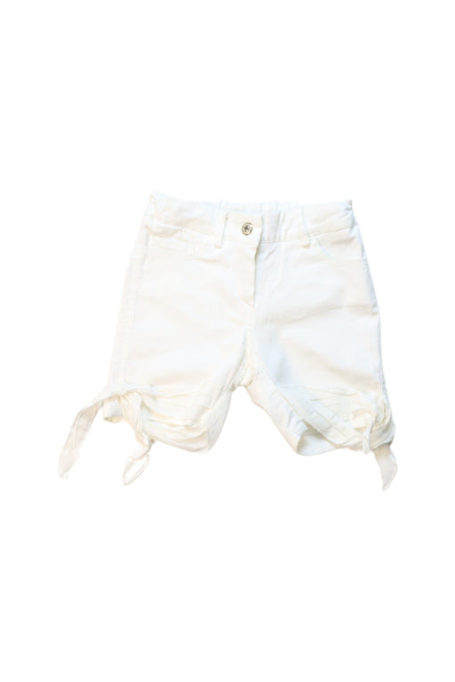 A White Shorts from I Pinco Pallino in size 2T for girl. (Front View)