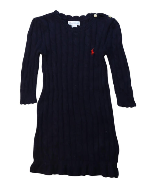 A Black Sweater Dresses from Ralph Lauren in size 18-24M for girl. (Front View)