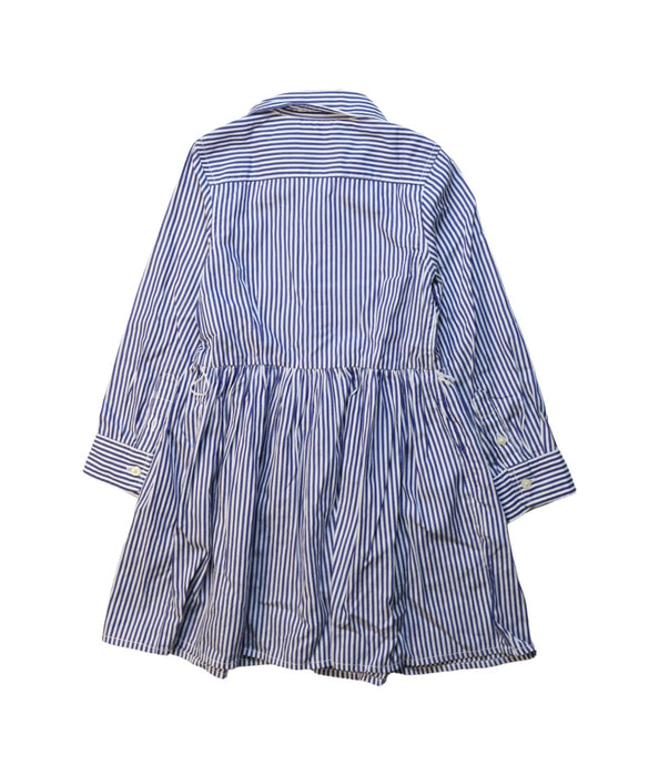 A Blue Long Sleeve Dresses from Polo Ralph Lauren in size 3T for girl. (Back View)